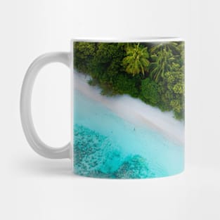 Blue Ocean Waves And Yellow Sand Mug